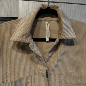 Group By Babaton Corduroy Button Up